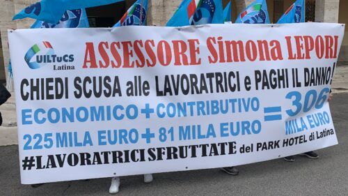 manifestazione protesta lavoratrici latina