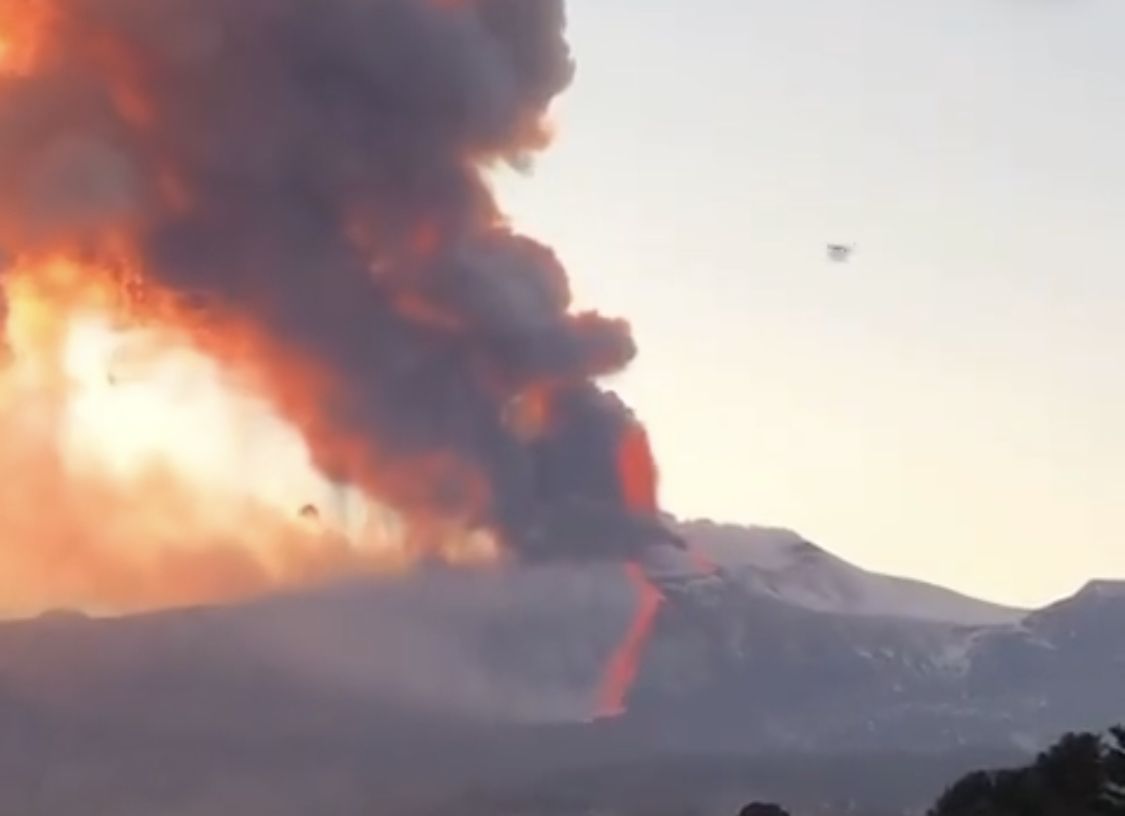 etna erutta foto