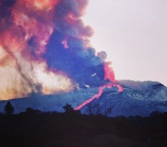 etna erutta foto