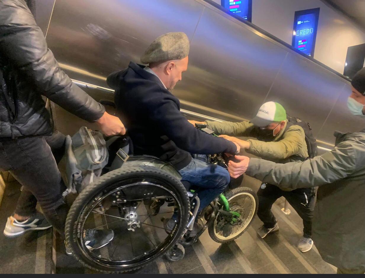 Ascensore fuori uso a Termini