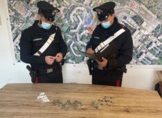 San Basilio - La droga sequestrata dai Carabinieri