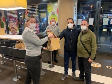 iniziativa Roma, pasti caldi McDonald's