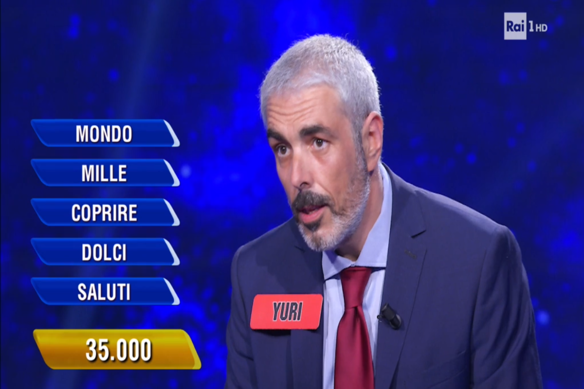 L’Eredità, il campione Yuri vince il montepremi: chi è e com’è andata la Ghigliottina ieri