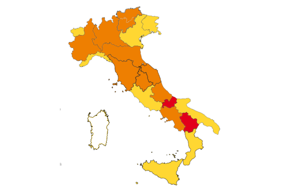 COLORI DELLE REGIONI 1 MARZO