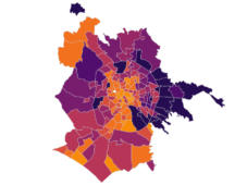 Mappa dei contagi a Roma