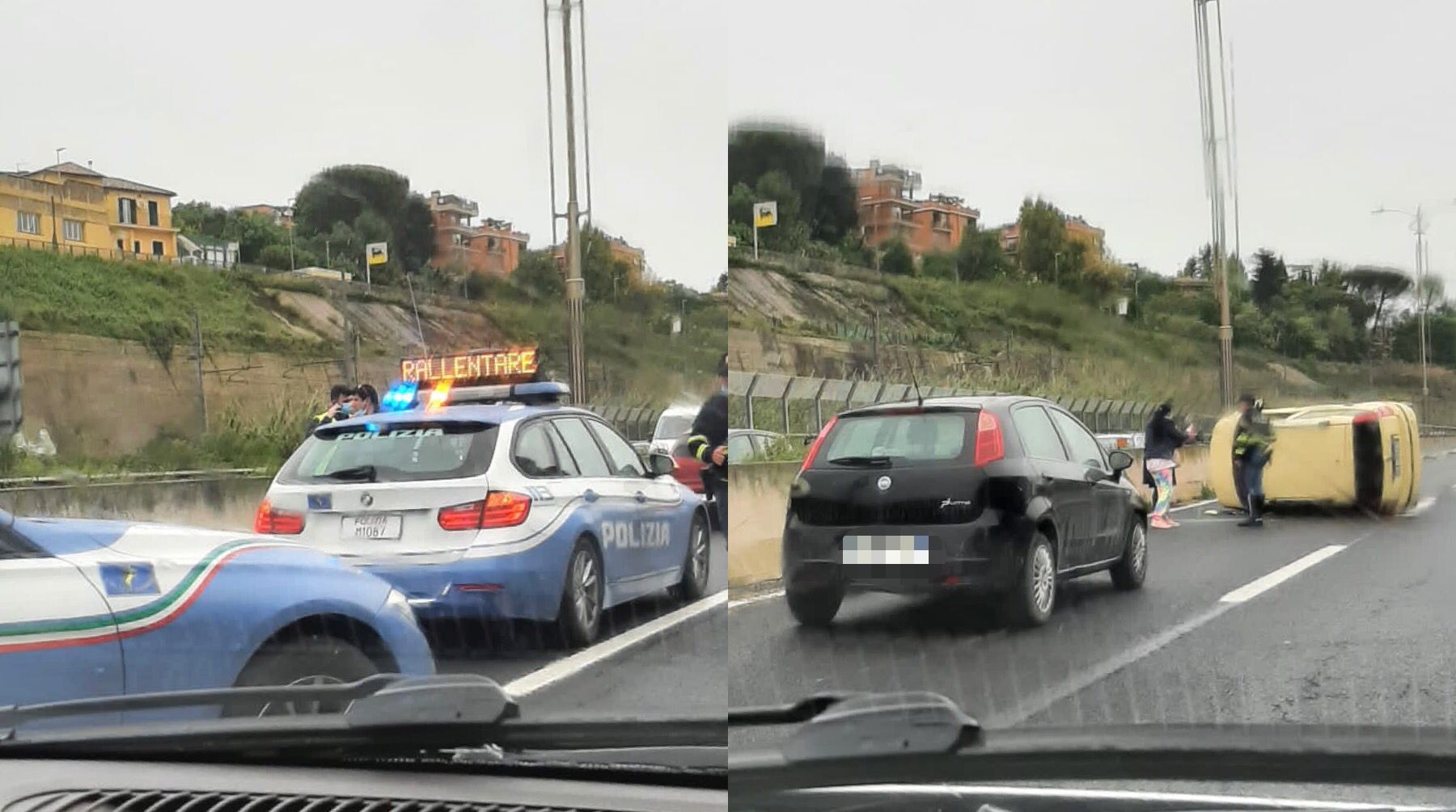 incidente roma Fiumicino