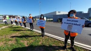 protesta lavoratori amazon