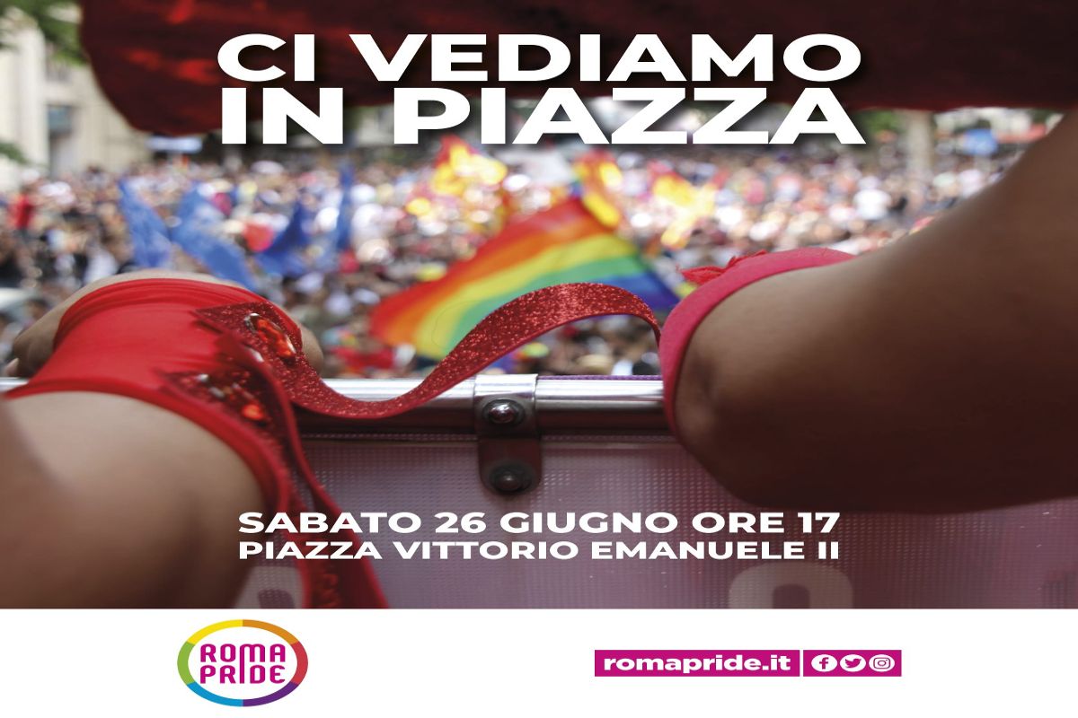 Gay Pride Roma 2021, il programma di sabato 26 giugno: manifestazione, parata e tutti gli eventi