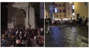 trastevere roma scontri polizia e ragazzi