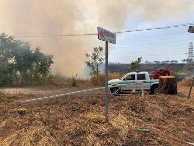 incendio a roma