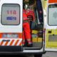 Ambulanza sulla Roma Fiumicino