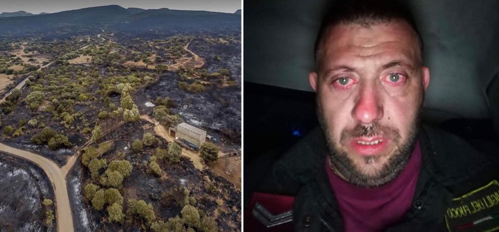 incendio Sardegna Ostuni