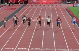 Finale 100 metri Olimpiadi Tokyo Filippo Tortu e Marcell Jacobs