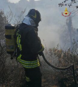incendio in via di boccea