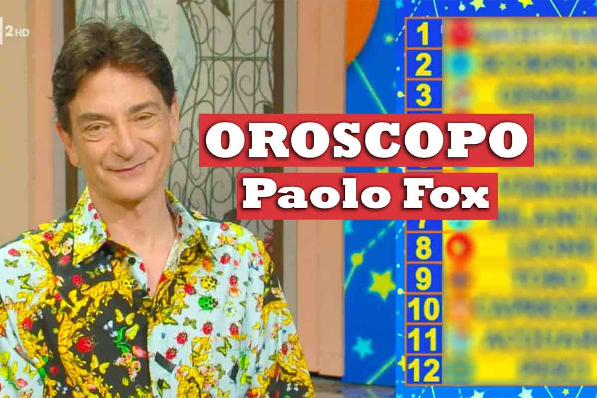 Oroscopo Paolo Fox