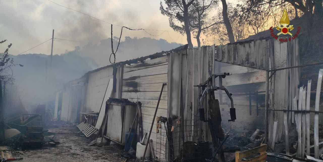 incendio Tivoli situazione attuale