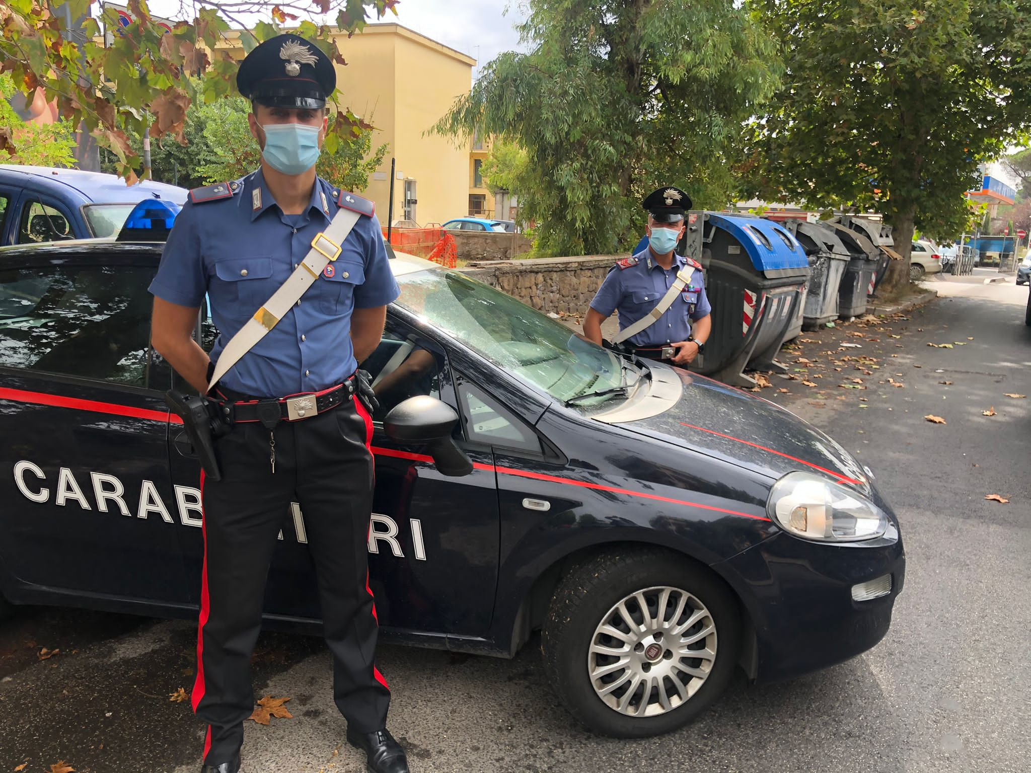 I Carabinieri intervenuti al trullo