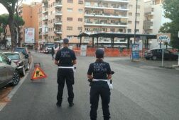 Polizia locale in viale antonio ciamarra per l'investimento all'86enne