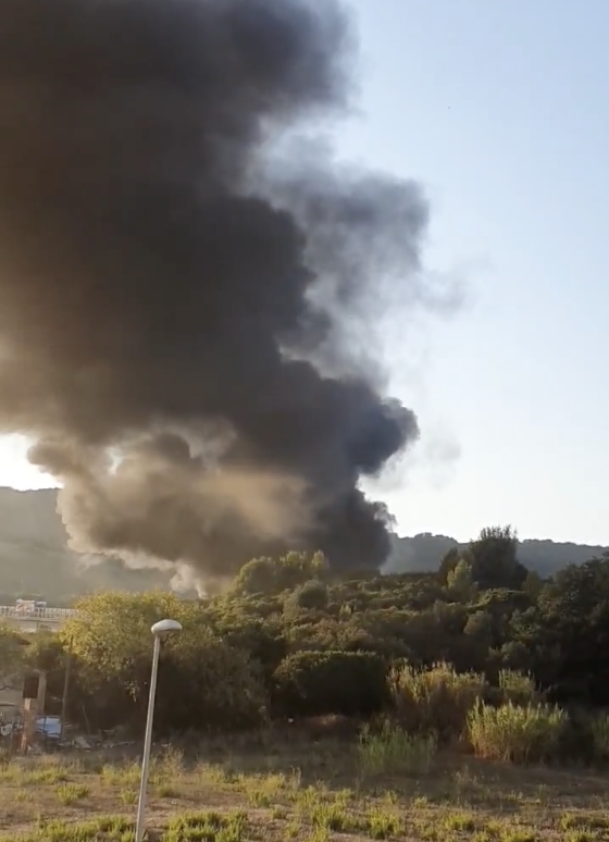 civitavecchia-camion-fiamme-autostrada-bloccata