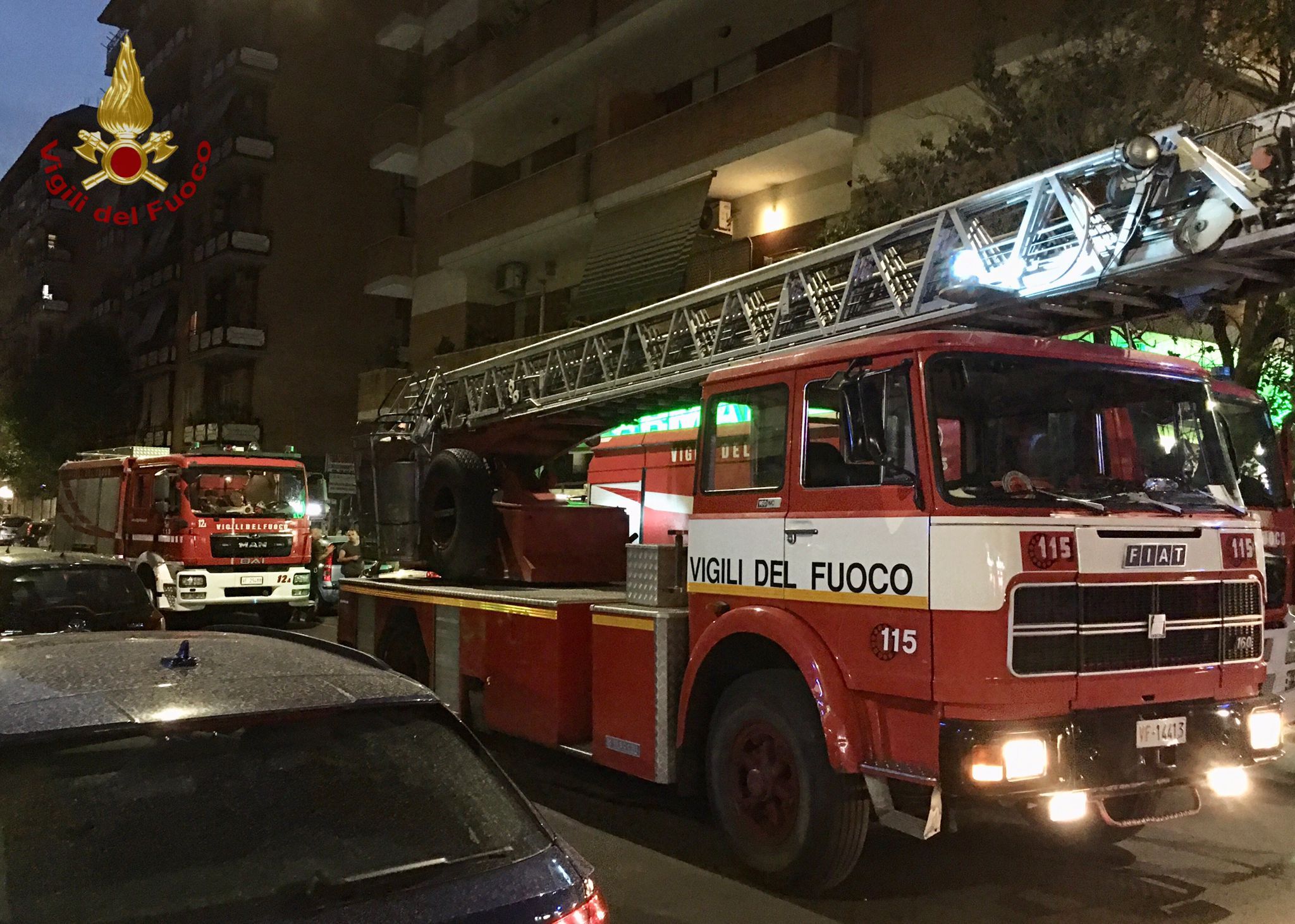 Incendio via Gaio Melisso