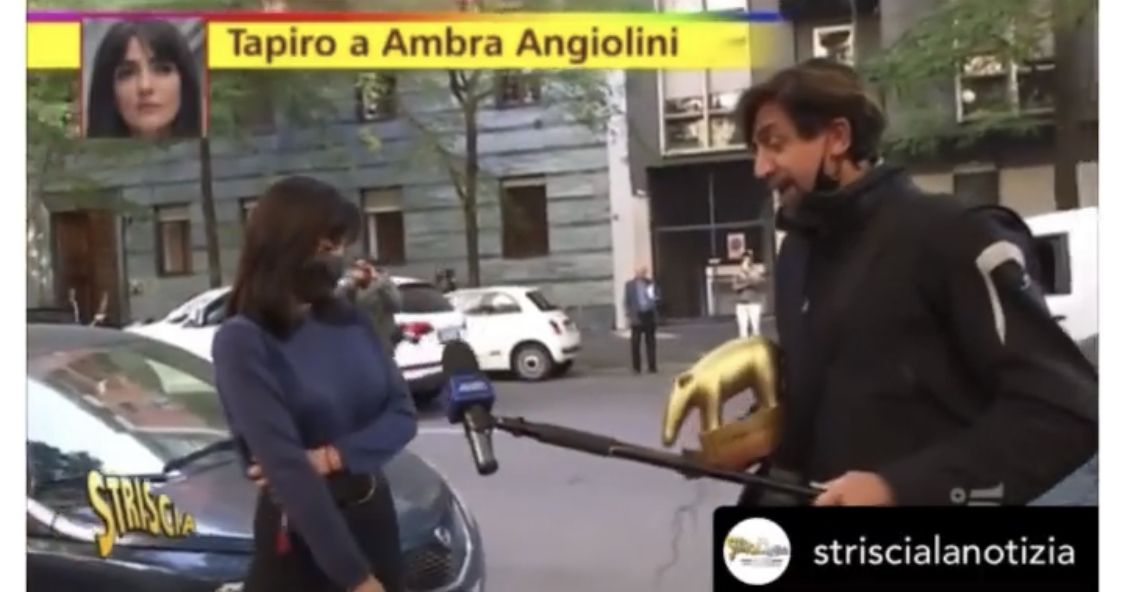 Ambra Angiolini Tapiro Striscia La Notizia Allegri