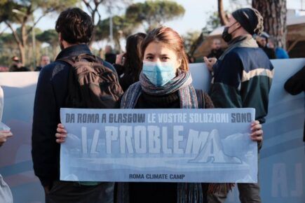 Protesta per il clima a Roma