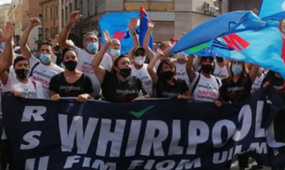 Manifestazione Whrilpool Napoli Elica Ancona 19 ottobre