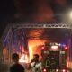 incendio ponte di ferro