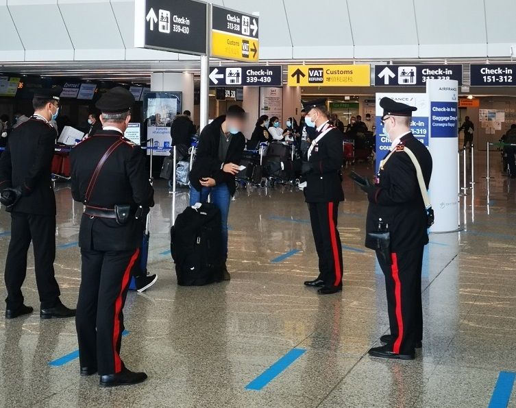 controlli aeroporti fiumicino