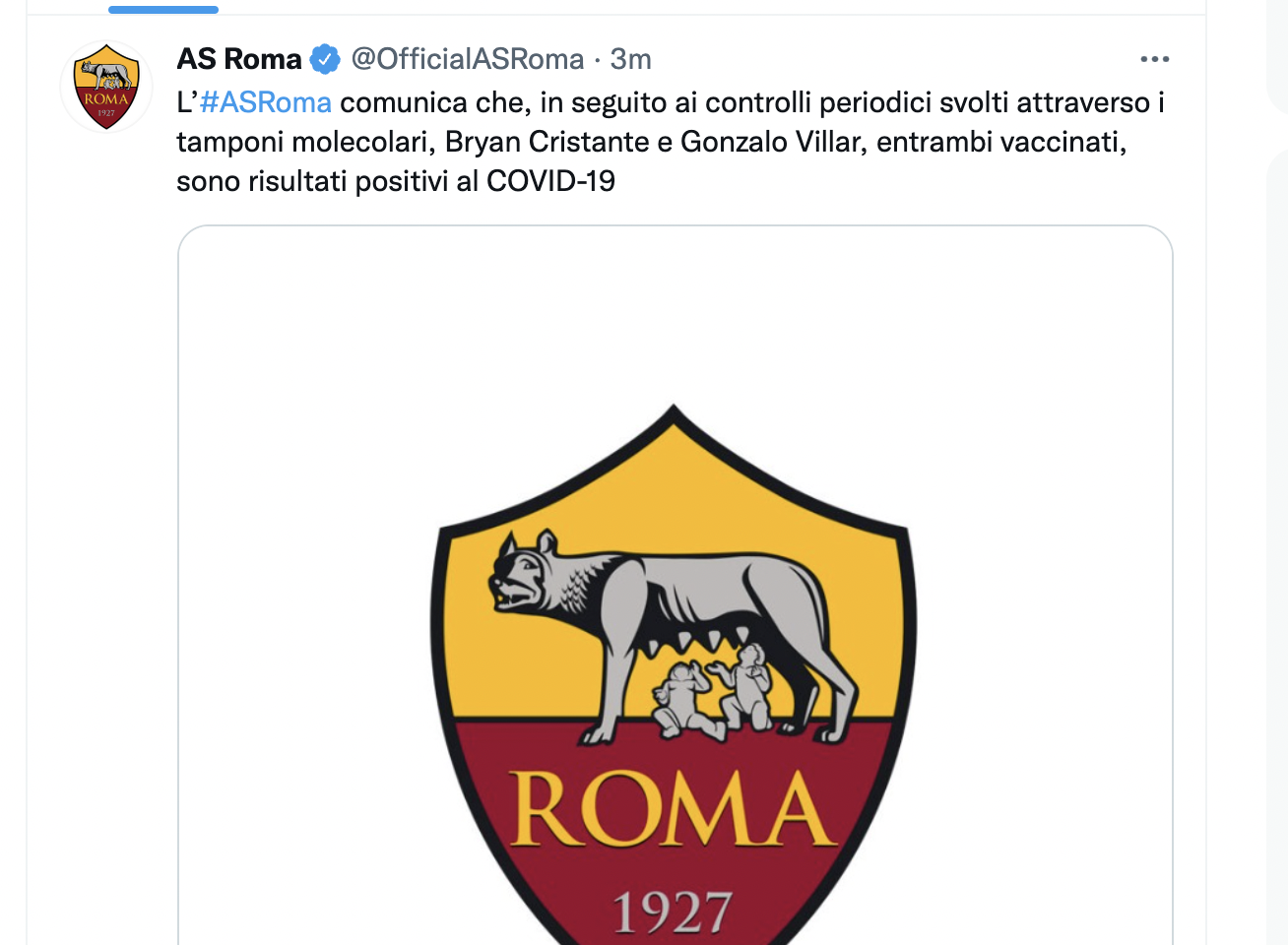 roma-positivi-covid-cristante-villar-vaccinati