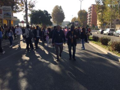 Manifestazione Liceo Pascal pomezia