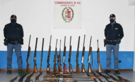 Armi sequestrate Latina