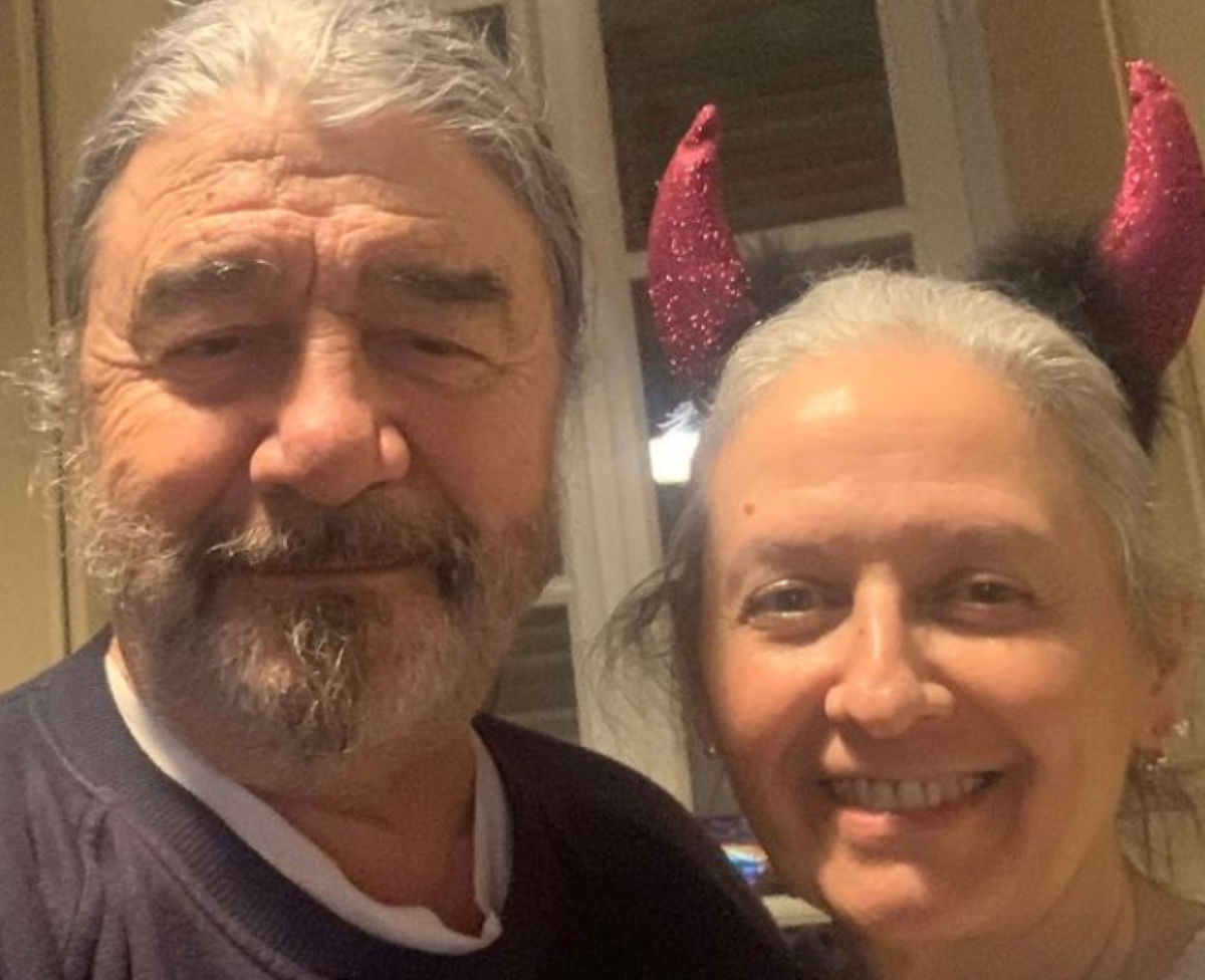 Drupi e Dorina insieme felici e sorridenti