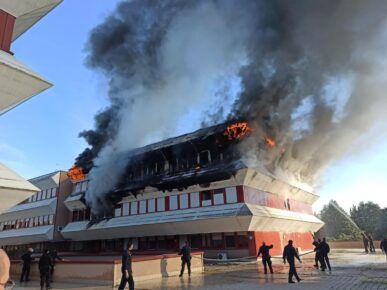 Incendio Caserma Carabinieri Tor di Quinto