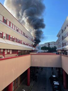 Incendio Caserma Carabinieri Tor di Quinto