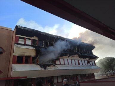 Incendio Caserma Carabinieri Tor di Quinto