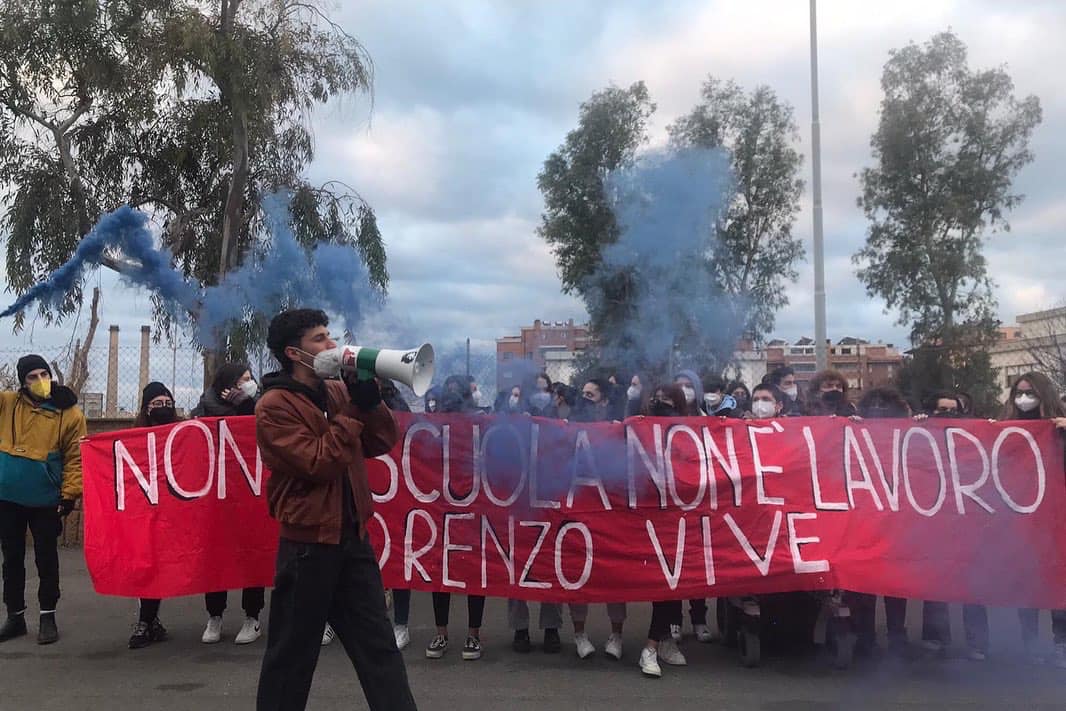 protesta studenti roma