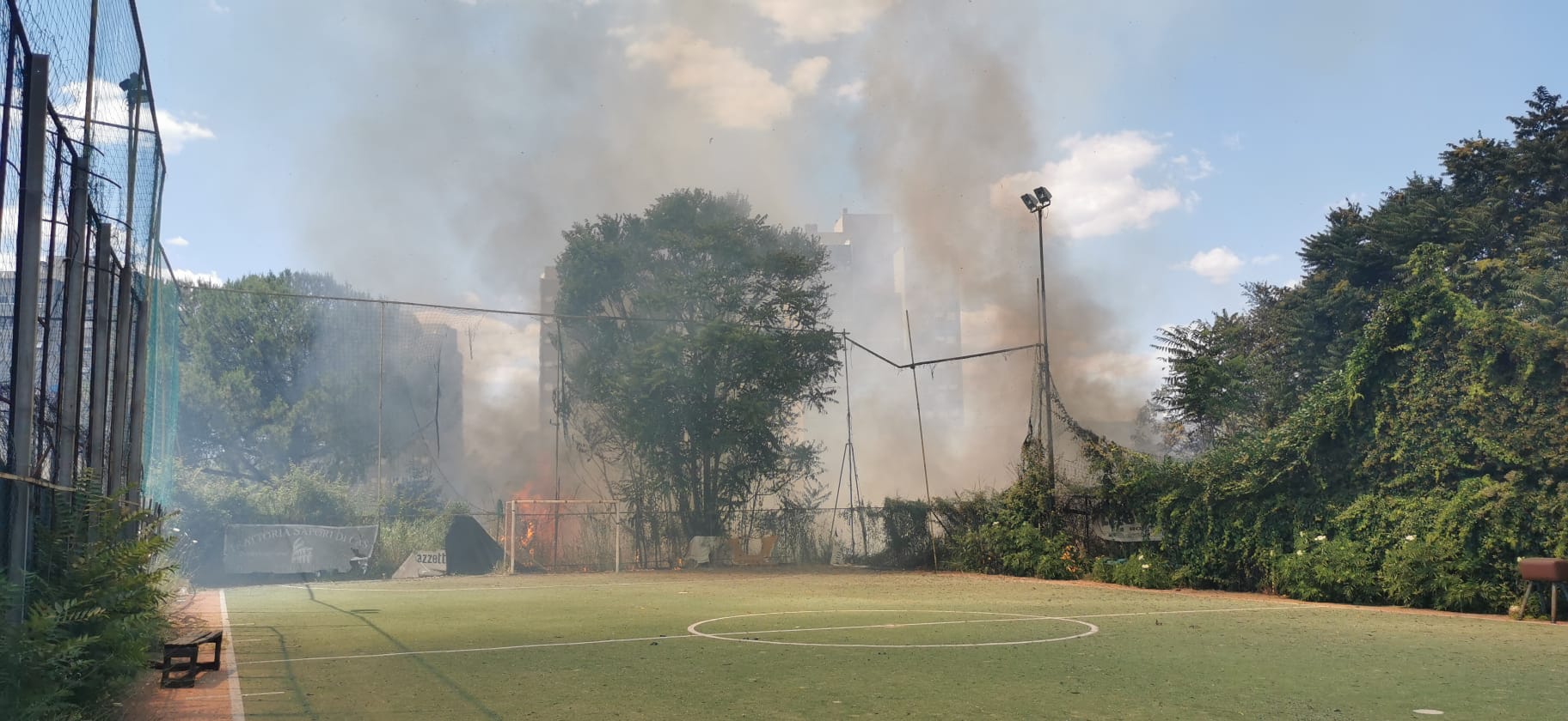 incendio via Monte Resegone