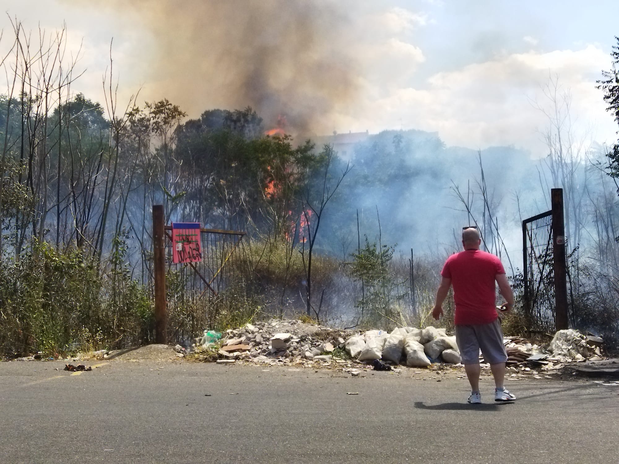 incendio via Monte Resegone