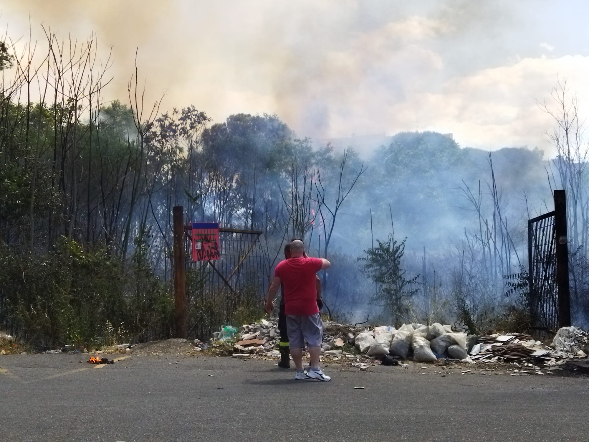 incendio via Monte Resegone