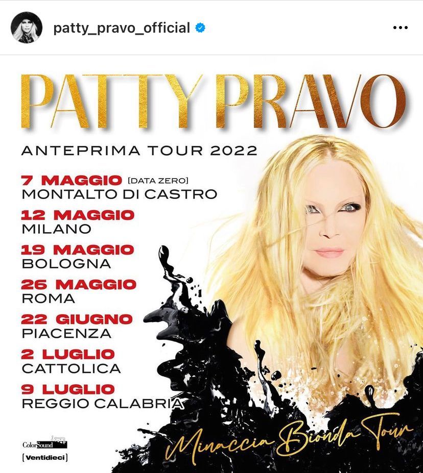 Patty Pravo tour