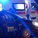 Carabinieri e Ambulanza dove è stato pugnalato l'uomo a Centocelle