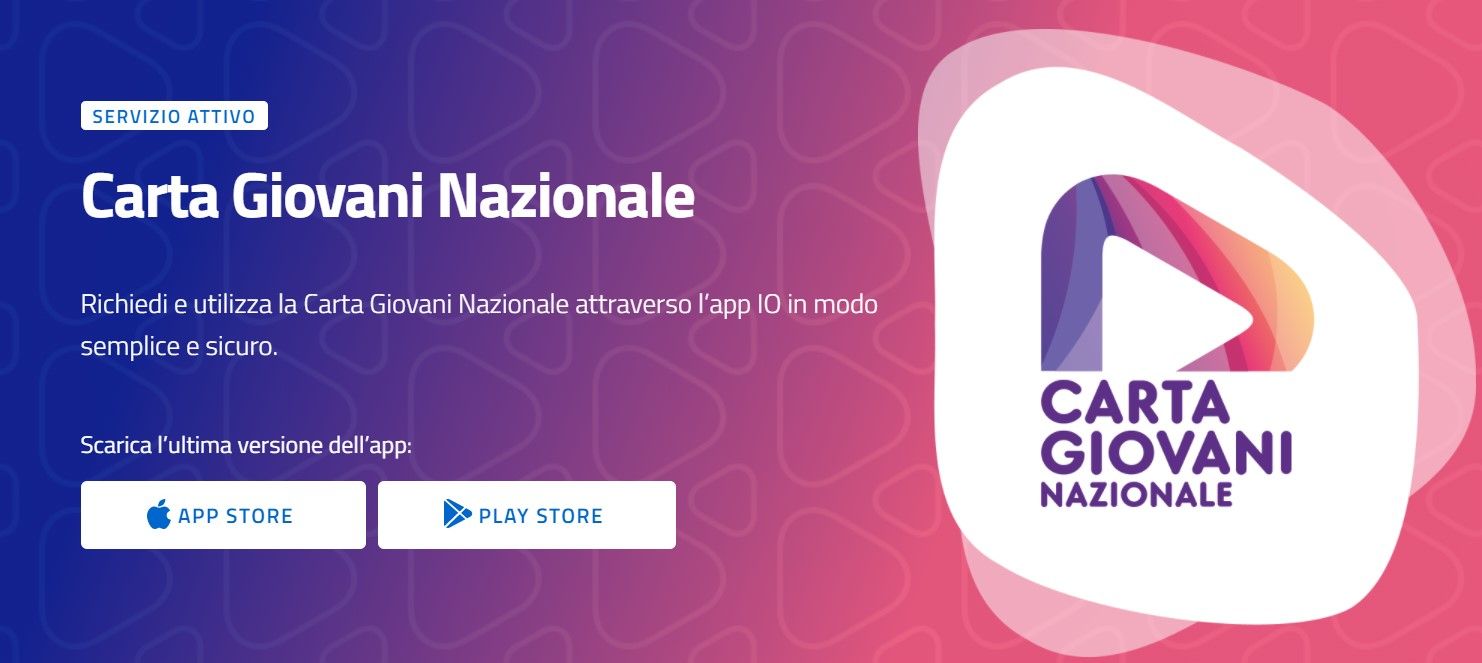 Carta giovani nazionale 2022