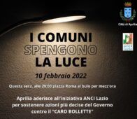 i comuni spengono la luce per protesta contro l'aumento delle bollette