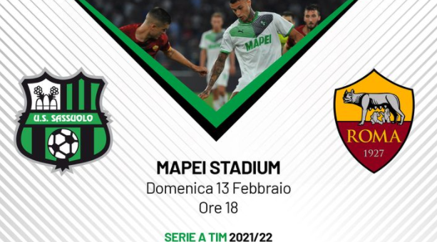 Sassuolo-Roma orario e dove vederla