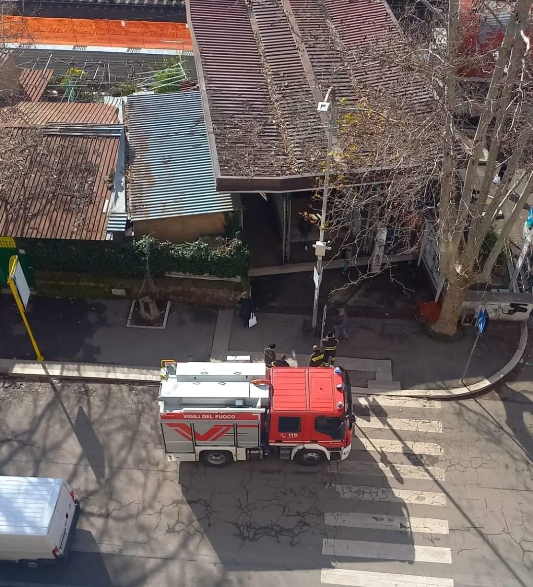 vigili del fuoco - foto Reporter Montesacro