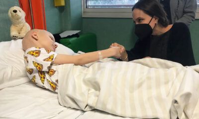 Angelina Jolie in visita all'Ospedale Bambino Gesù di Roma