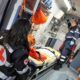ambulanza che soccorrela bimba di 6 anni al parco di Acilia