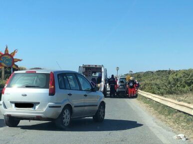 incidente ciclista Torvaianica