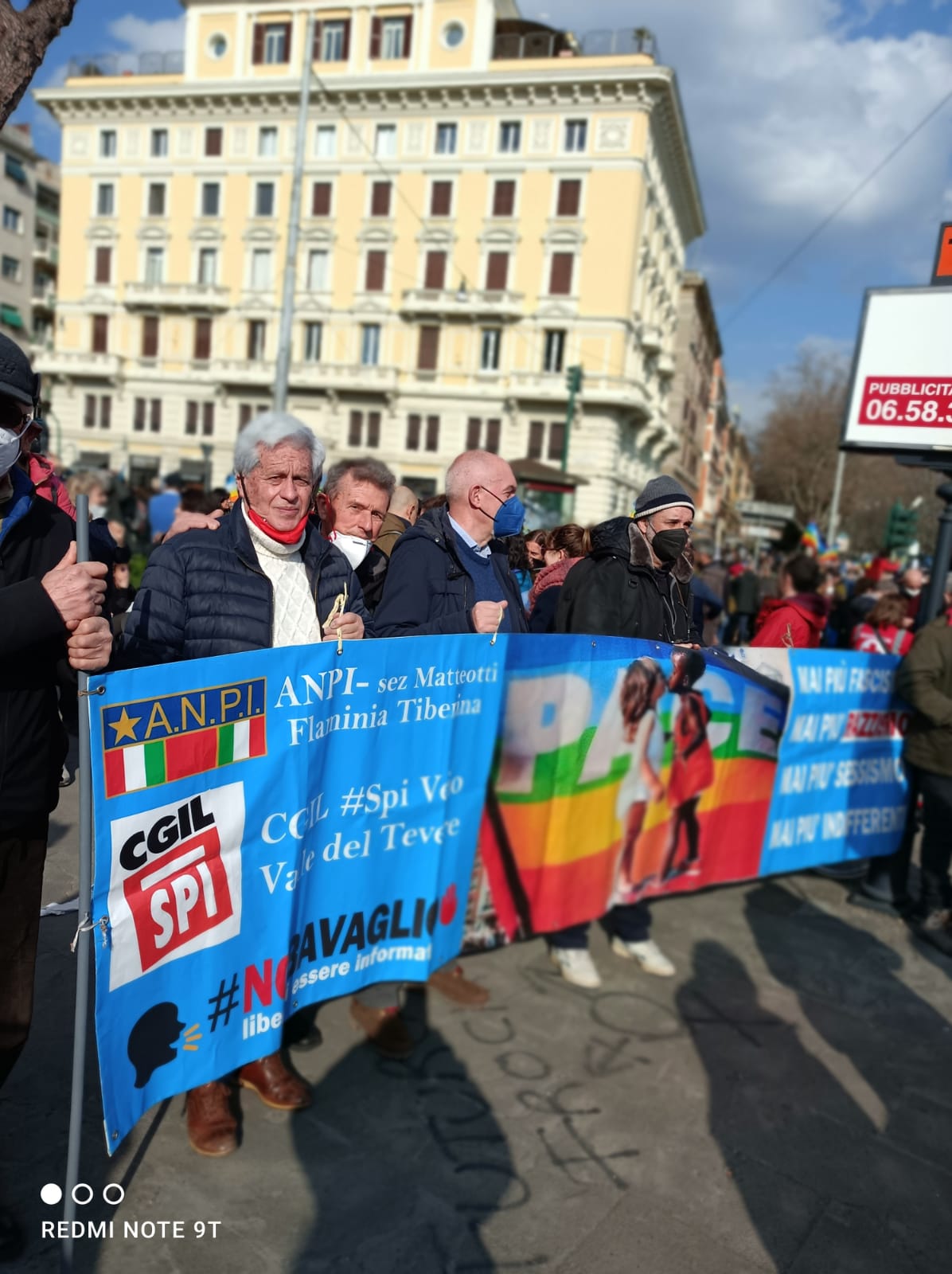 Manifestazione pace a Roma